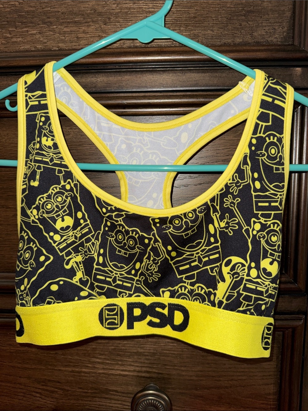 PSD Black & Yellow SpongeBob Rashguard Swim Top